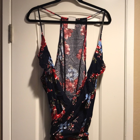 Plus Size Floral Flouncy High Low Maxi Dress NWT - Picture 2 of 6